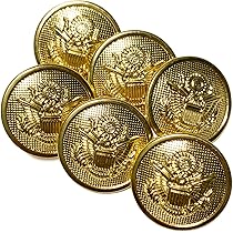 Amazon | エデンボタン 高輝度 シルバー 銀ボタン 金属製 6個